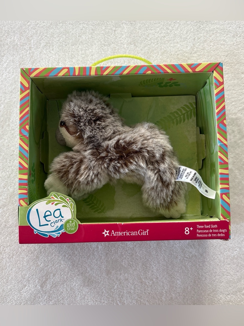 American Girl of the Year Lea 2016 Three-Toed Sloth Plush - READ